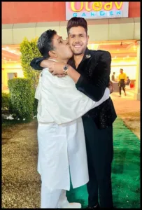 Harshit Rana with his father