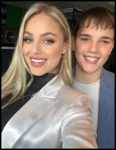 Ana Maria Marković with brother