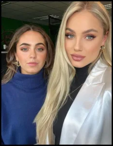 Ana Maria Marković with sister