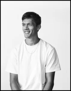 Jannik Vestergaard black and white
