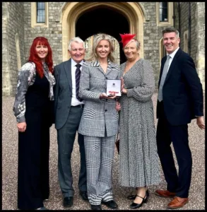 Leah Williamson with her family
