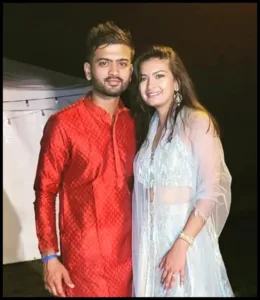 Monank Patel with sister