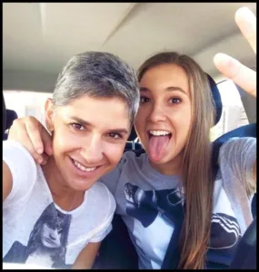 Nicole Regnier with her mother