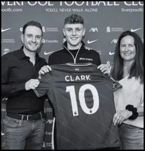 Bobby Clark with parents