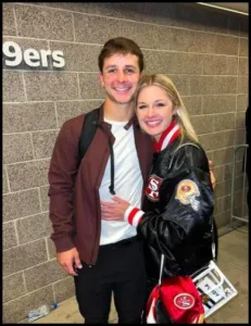 Brock Purdy with his wife