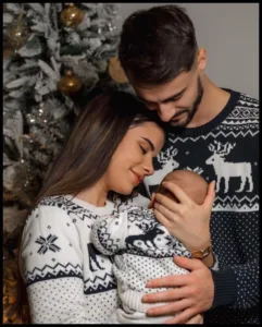Fábio Vieira with GF and child