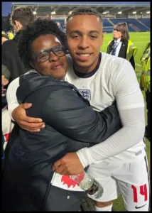 Cameron Archer with his mom Veronie Archer