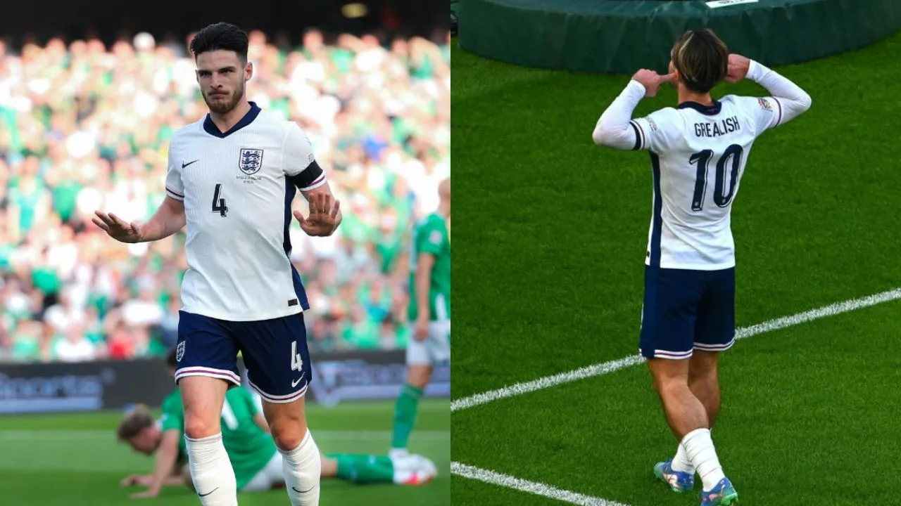 Grealish Reacts to ‘Snakes Are Back’ Banner After Scoring with Rice in England’s 2-0 Win!