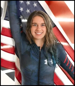 Hallie Clarke skeleton racer