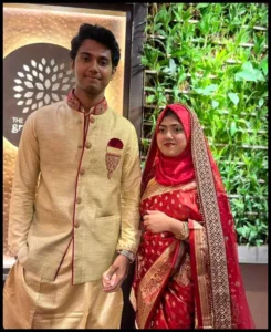 Hasan Mahmud with his wife