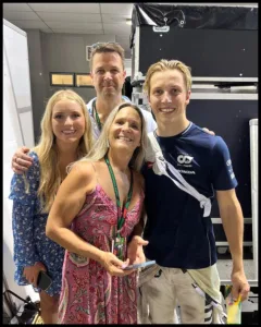 Liam Lawson with family
