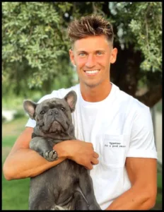 Marcos Llorente with dog