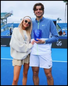 Taylor Fritz with GF Morgan Riddle