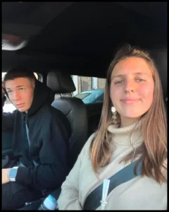 Franco Mastantuono with Lucila