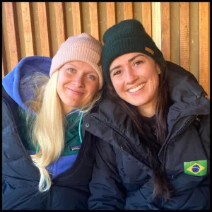 Kim Meylemans with girlfriend Nicole Silveira
