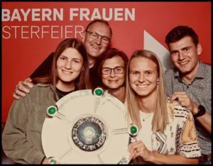 Klara Bühl with her parents and siblings