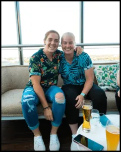 Nadine de Klerk with her girlfriend Delmari Tucker