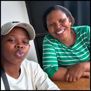 Sinalo Jafta with her mother Lumka Jafta