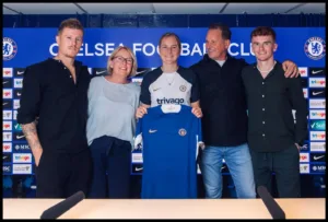 Wieke Kaptein with her family
