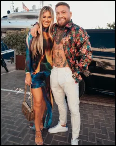 Conor McGregor with partner Dee Devlin