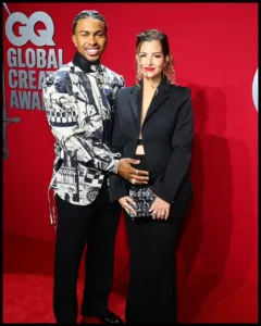 Francisco Lindor with his partner Katia Reguero Lindor