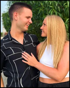 Glódís Perla Viggósdóttir with partner Kristófer Eggertsson