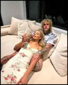 Jutta Leerdam with boyfriend Jake Paul