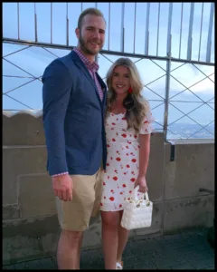 Pete Alonso with partner Haley Alonso