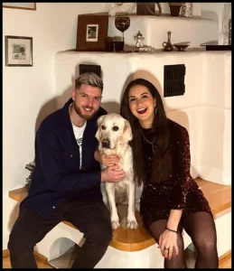 Sara Däbritz with her partner Lukas Dotzler
