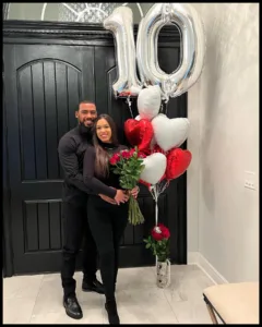 Teoscar Hernández with wife Jennifer Hernandez